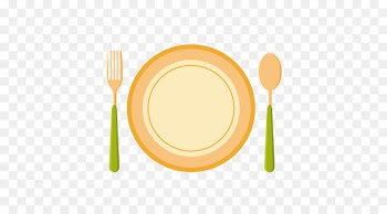 Fork Spoon Plate - Vector cartoon plate cutlery fork spoon 