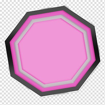 Formas, octagonal black and pink frame transparent background PNG clipart