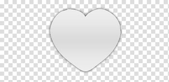 Formas, white heart illustration transparent background PNG clipart