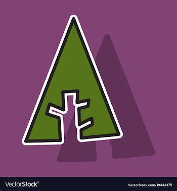 Forrest forrst newtork social tree icon isolated vector image