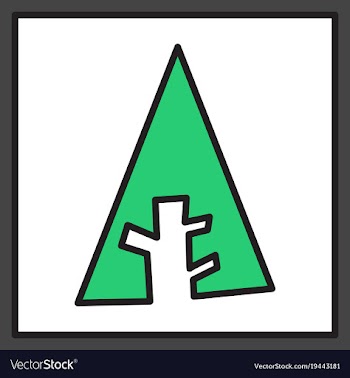Forrest forrst newtork social tree icon isolated vector image