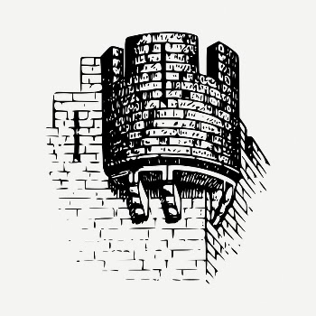 Fort drawing, vintage illustration psd. | Free PSD - rawpixel