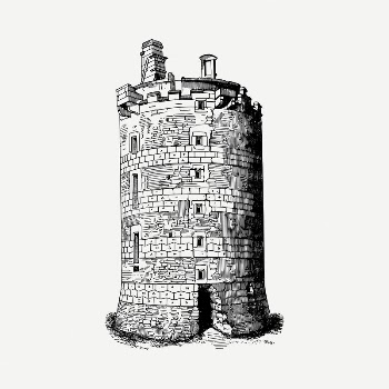 Fort tower clipart illustration psd. | Free PSD - rawpixel