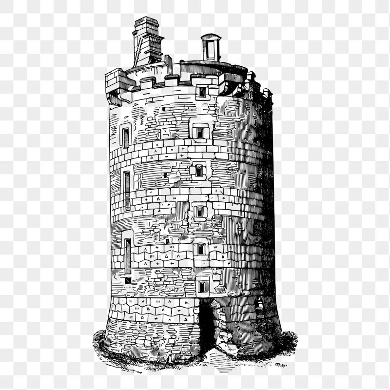 Fort tower png sticker illustration, | Free PNG - rawpixel