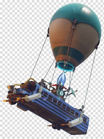 Fortnite Battle Royale Bus PlayerUnknown's Battlegrounds Battle royale game, looting, air balloon carrying bus on air transparent background PNG clipart