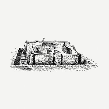 Fortress architecture clipart illustration psd. | Free PSD - rawpixel