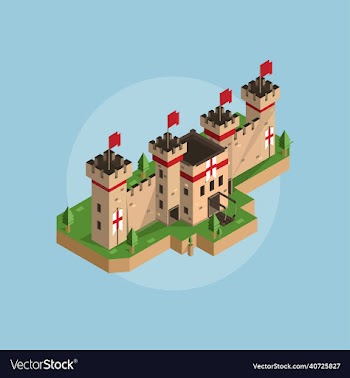 fortress castle isometric