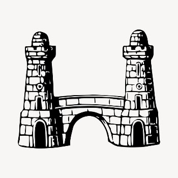 Fortress clipart, vintage hand drawn | Free Vector - rawpixel