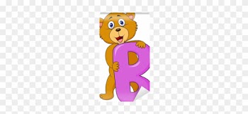 Fotobehang Alfabet B Met Beer Cartoon • Pixers® - Alphabet