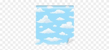 Fotomural Patrón Transparente De Vector De Nube - Cloud