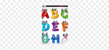 Fototapet Morsomme Bokstaver Alfabet Tegneserie Illustrasjon - Alphabet Book: A Book For All Ages