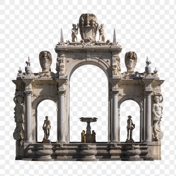Fountain of Giant png, Italian | Free PNG - rawpixel
