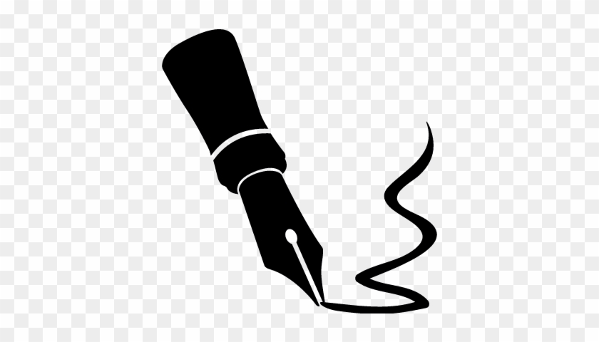 Fountain Pen Close Up Vector - Fountain Pen Icon Png
