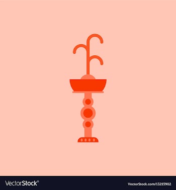 Fountain with drinking water icon park vector image