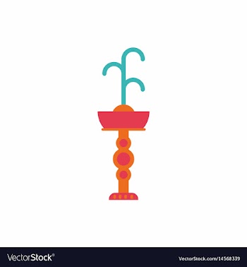 Fountain with drinking water icon park vector image
