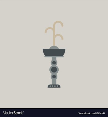 Fountain with drinking water icon park vector image