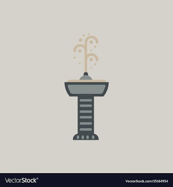 Fountain with drinking water icon park vector image