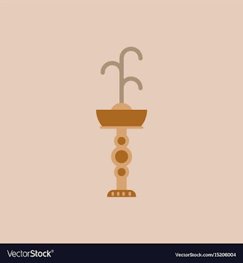 Fountain with drinking water icon park vector image