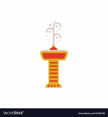 Fountain with drinking water icon park vector image