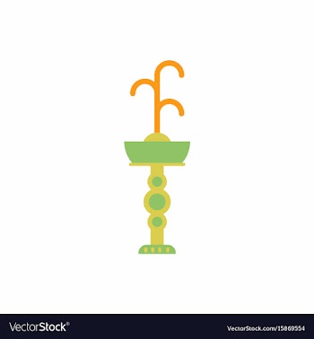 Fountain with drinking water icon park vector image