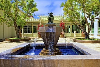 Fountain With Master Yoda Statue