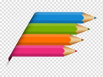 Four assorted-color pencils illustraion, Pencil Crayon Animation, Color crayon business analysis chart transparent background PNG clipart