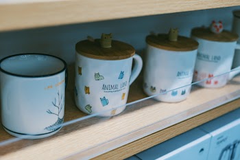 Four Ceramic Mug With Caps