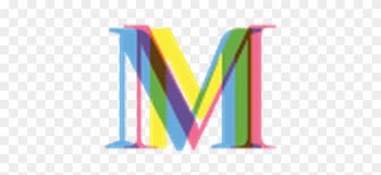 Four-color Alphabet Letters - Clipart M