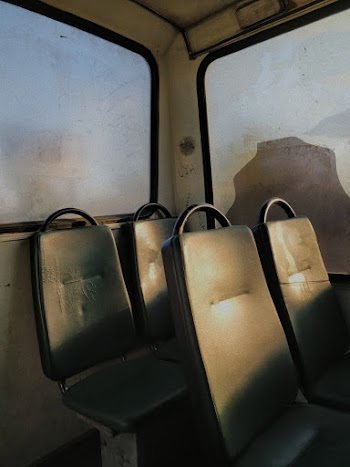 Four Gray Vehicle Seats