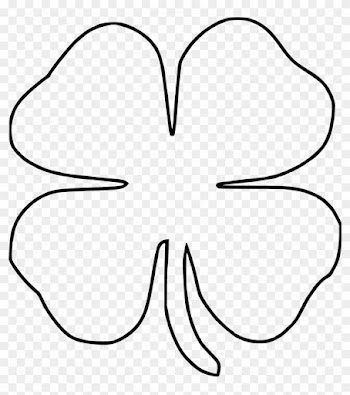 Four-leaf Clover Drawing Clip Art - White 4 Leaf Clover