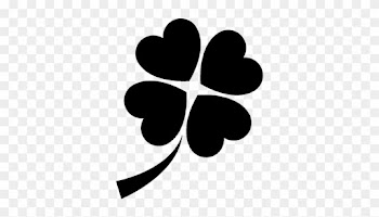 Four-leaf Clover Vector - Trebol De 4 Hojas Negro