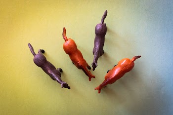 Four Plastic Animals Toys