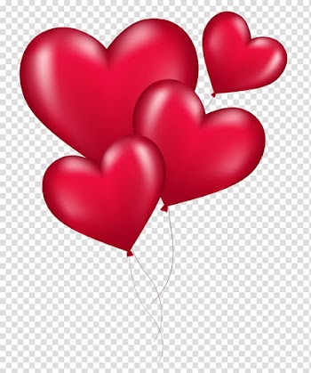 Four red heart balloons , MrTaxes.ca Inc United States Heart Valentines Day British Columbia, Heart Balloons transparent background PNG clipart