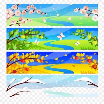 Four Seasons Hotels and Resorts Clip art - Beautiful scenery seasonal flowers and trees Snow 