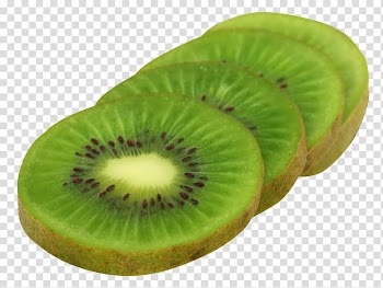 Four slices of kiwi fruit, Kiwifruit Fruit salad Frutti di bosco , Kiwifruit Slices transparent background PNG clipart