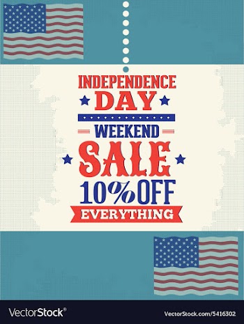 Fourth of july vector image