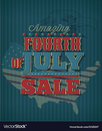 Fourth of july vector image