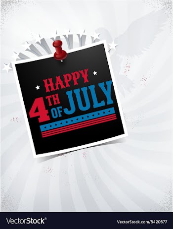 Fourth of july vector image
