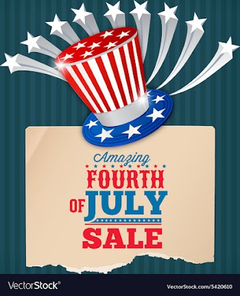 Fourth of july vector image