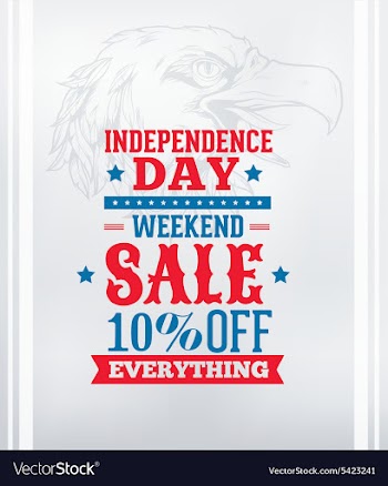 Fourth of july vector image
