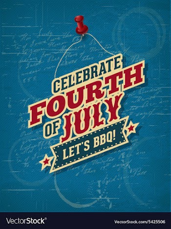 Fourth of july vector image