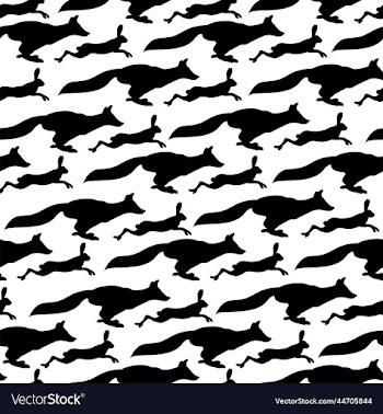 fox and rabbit pattern