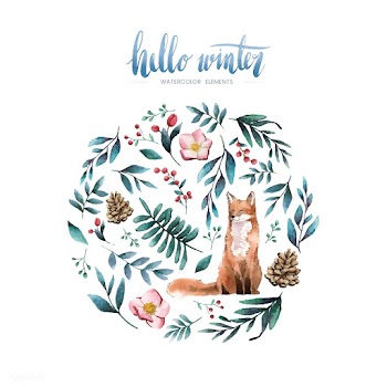 Fox in nature painted by watercolor | Free stock vector - 489228
