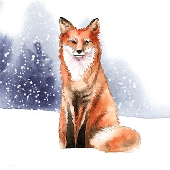Fox in watercolor | Free stock vector - 489603