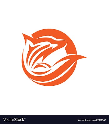 Fox logo design vector image