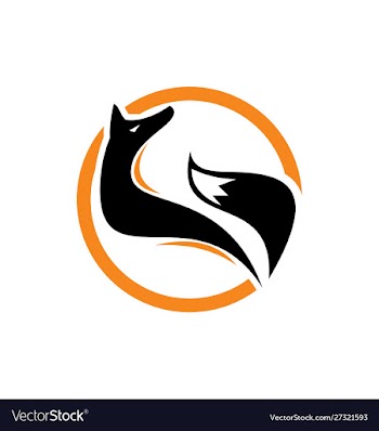 Fox logo design vector image