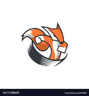 Fox logo template vector image