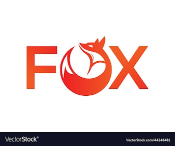 fox text logo design creative fox logo fox art