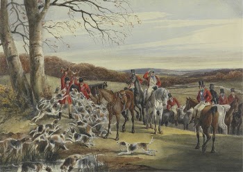 Foxhunting at Melton Mowbray, 1835: | Free Photo - rawpixel