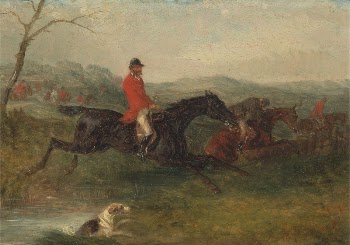 Foxhunting: Clearing a Brook | Free Photo - rawpixel
